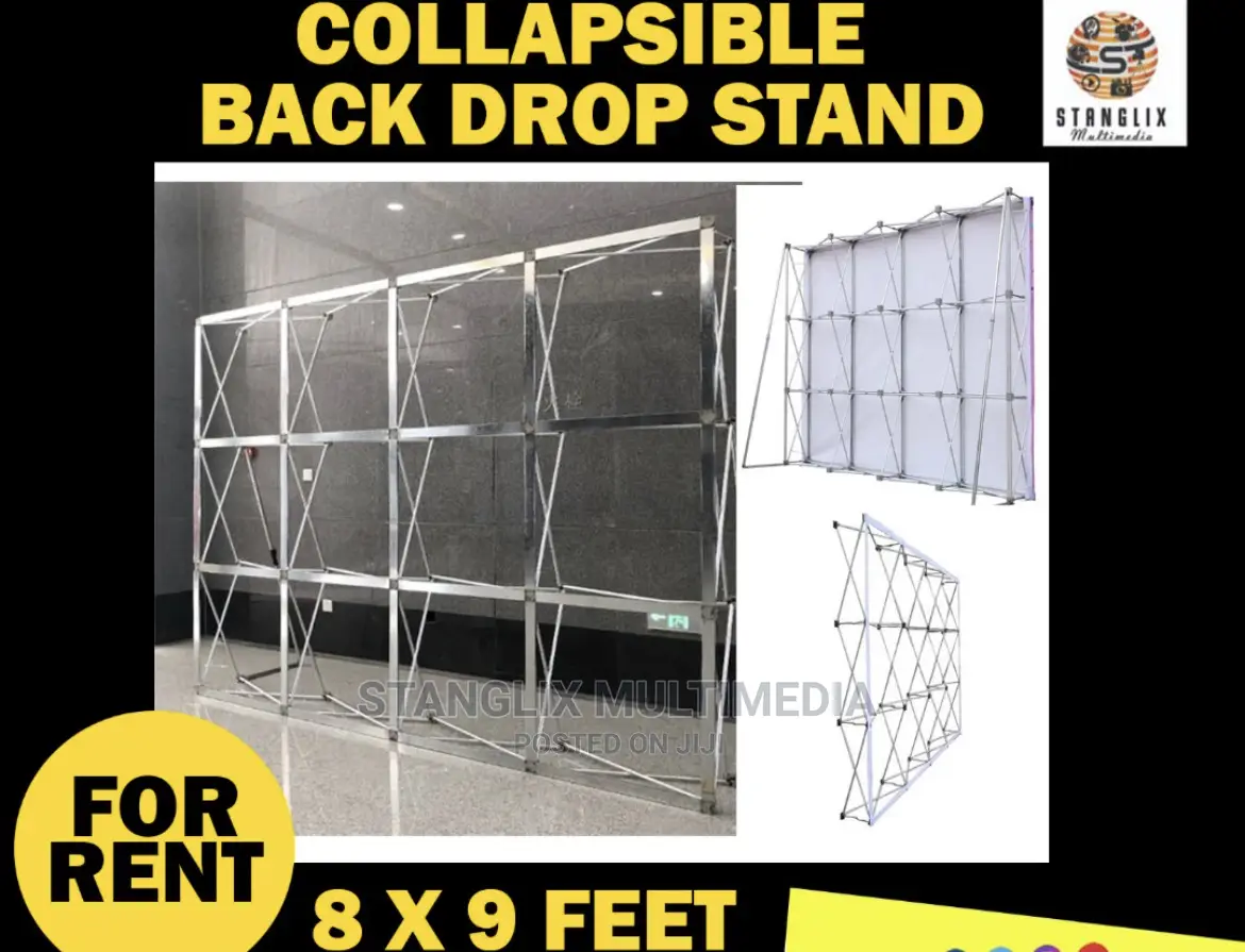 Collapsible 8f By 10ft Back Drop For Rent