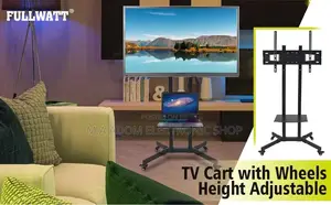 Rolling Tv Stand Suitable for Most Models Brands 32”-70”