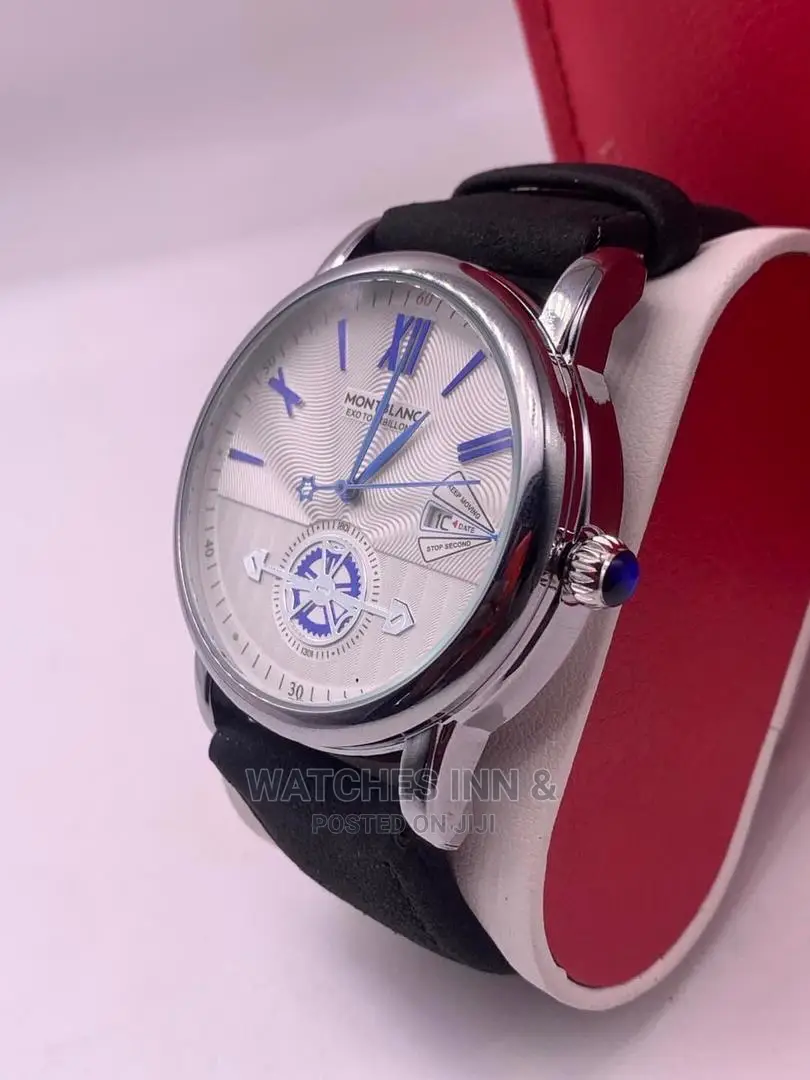 Mont Blanc Leather Wristwatch