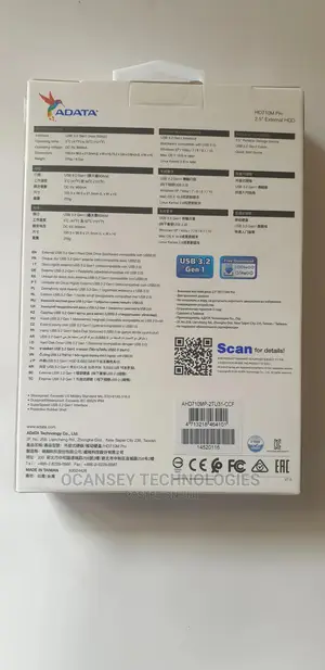 Adata Hd 710m Pro Extenal Hard-Drive 1tb With Shook Proof