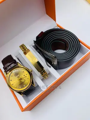 Rolex Watch With Bracelet and Belt.