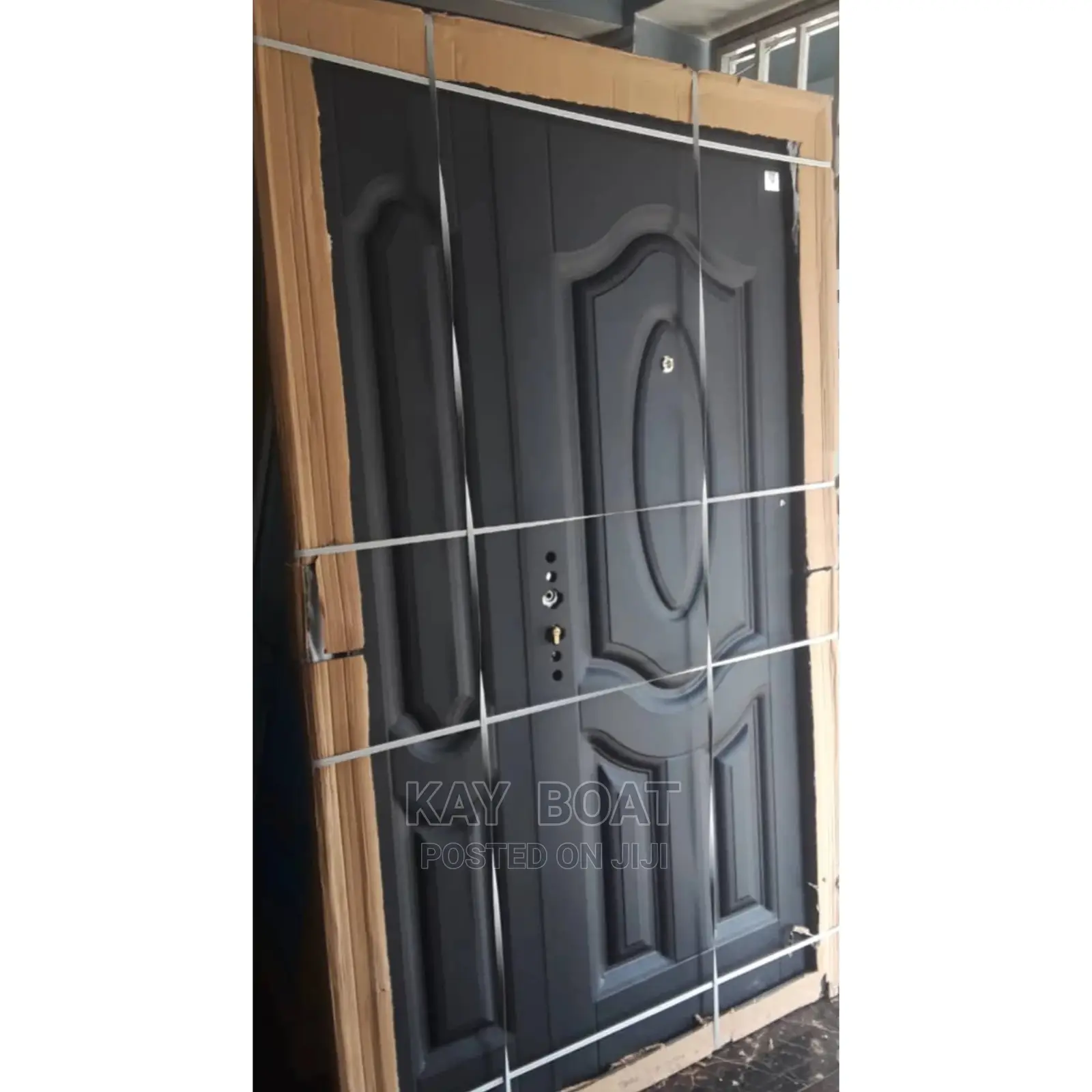 Massive Black Door With All Accessories Available