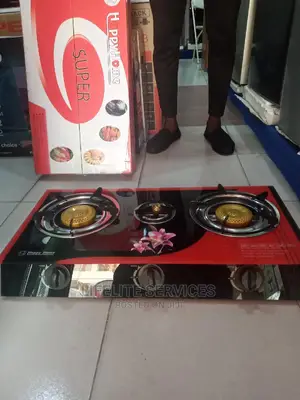 3 Burner Glass Stove- Automatic