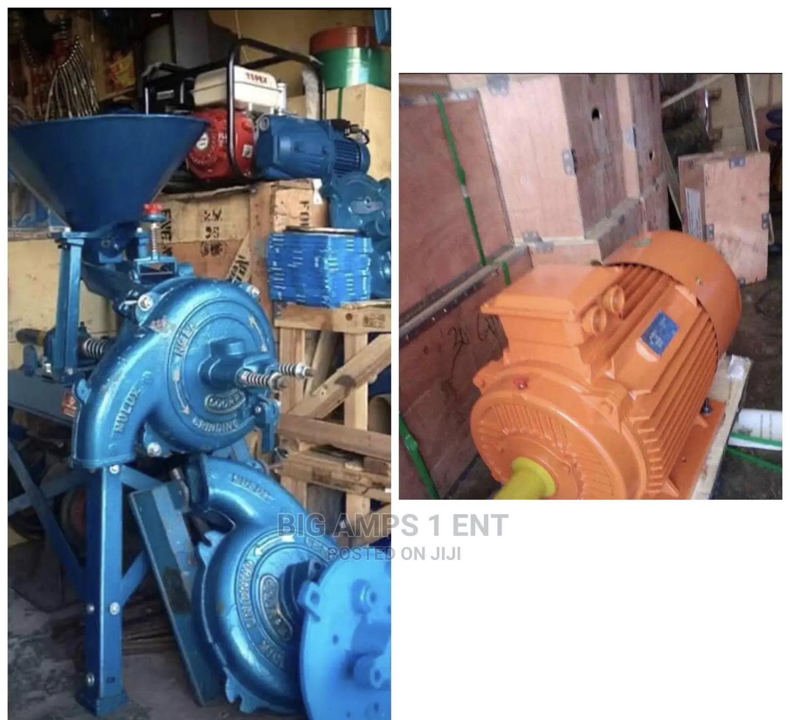 Corn Mill and Copper Electric Motors