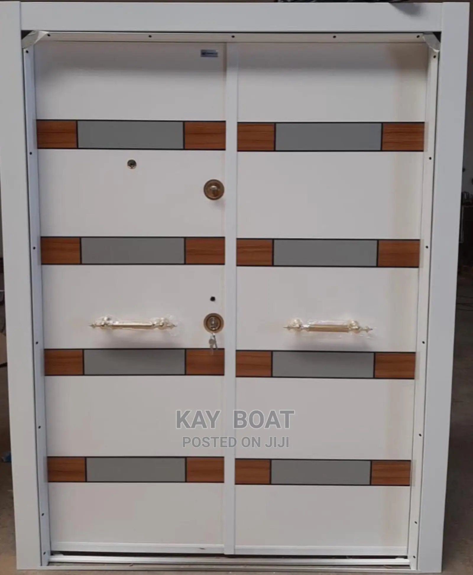 Elegant Double Armored Door Available