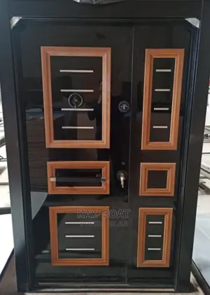 A Solid Steel Door With All Accessories Available