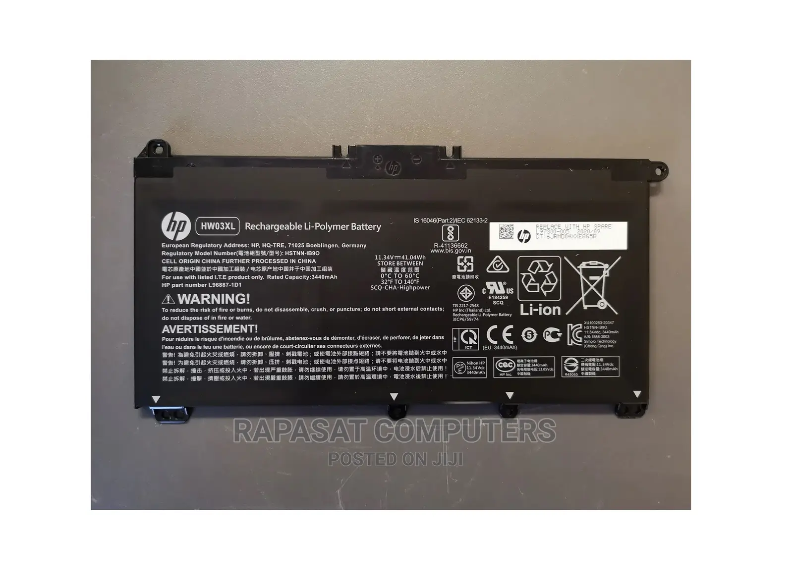 Original HP HW03XL Pavilion 15 L97300-005 Laptop Battery