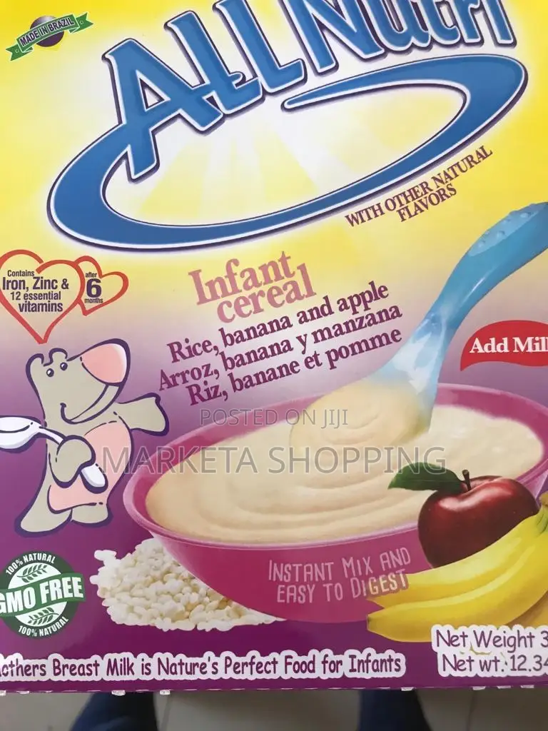 All Nutri Infant Cereal 350g Rice Banana and Apple
