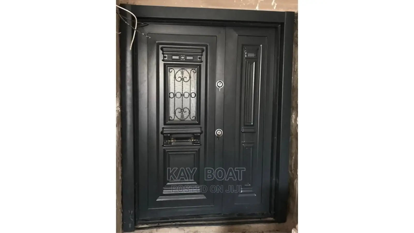 Massive Heavy Door With Accessories