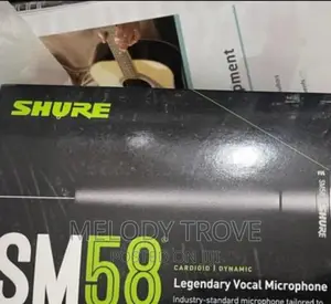 Original Shure Sm58 Cardioid Dynamic Cord Microphone