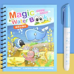 Reuseable Children Carton Magic Waer Painting Book