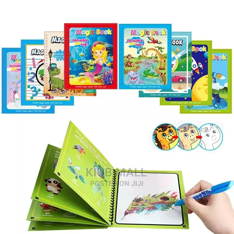 Reuseable Children Carton Magic Waer Painting Book