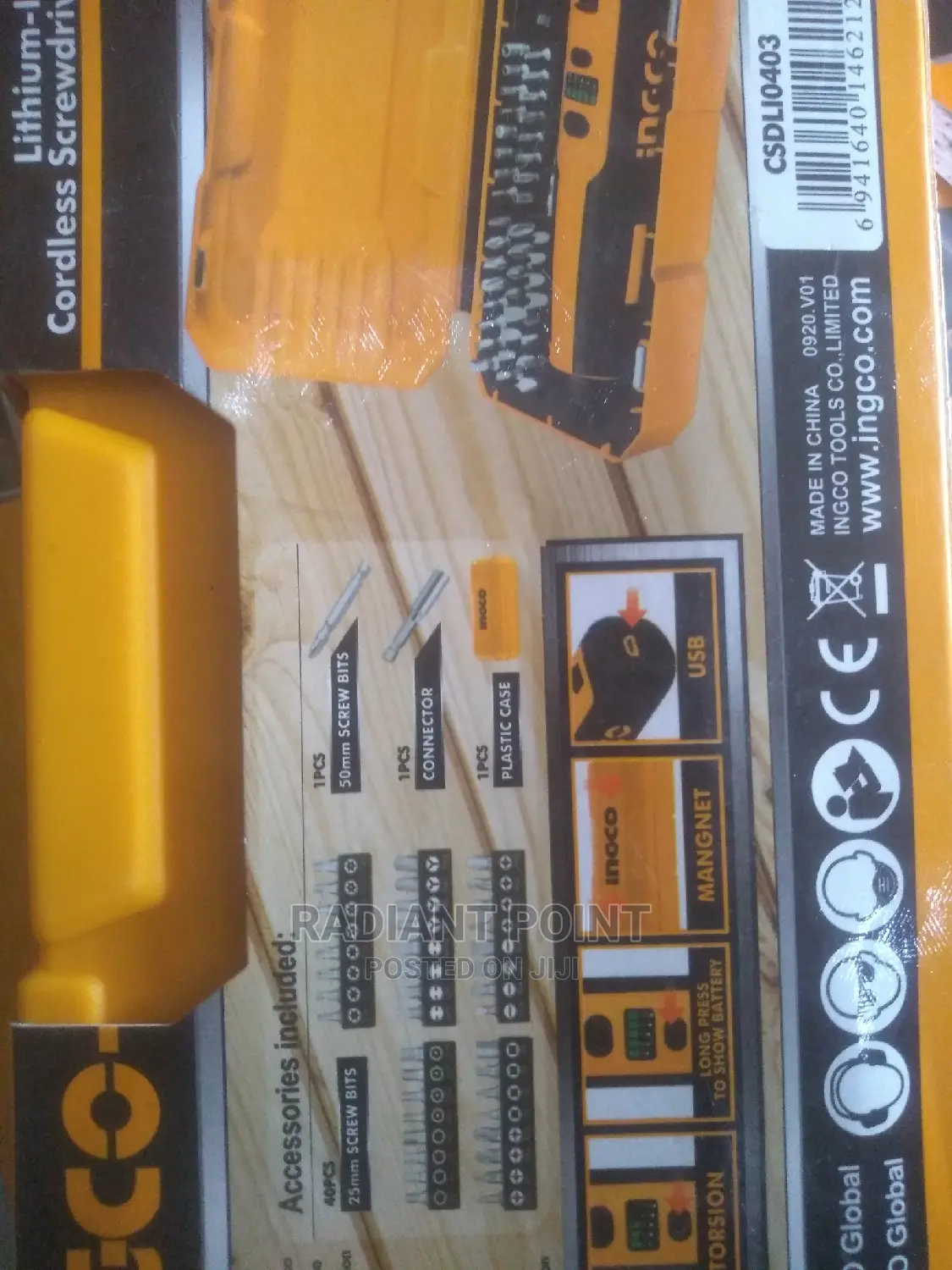 Ingco Cordless Screwdriver