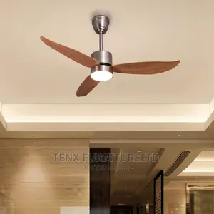 Ceiling Fan (Maple Wood Finish)With Light and Remote