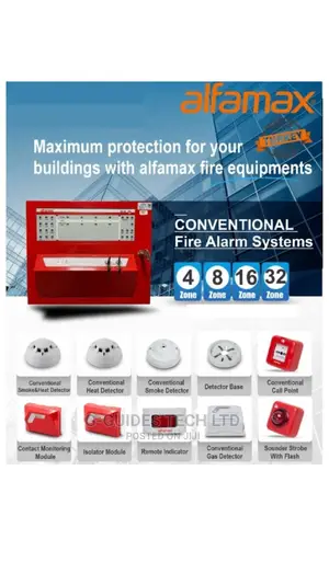 Alfamax Fire Alarm System 4 Zone