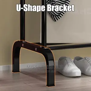 Double Pole Hanger With Double Shelves