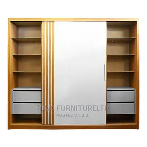 Wardrobe (Vertical Lines Design AND Hanging Rod )