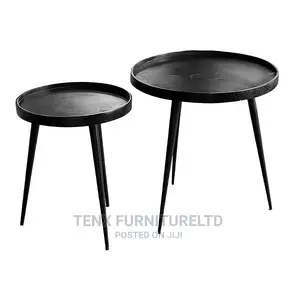 Side/End Table Set 2pc(Charcoal Black)