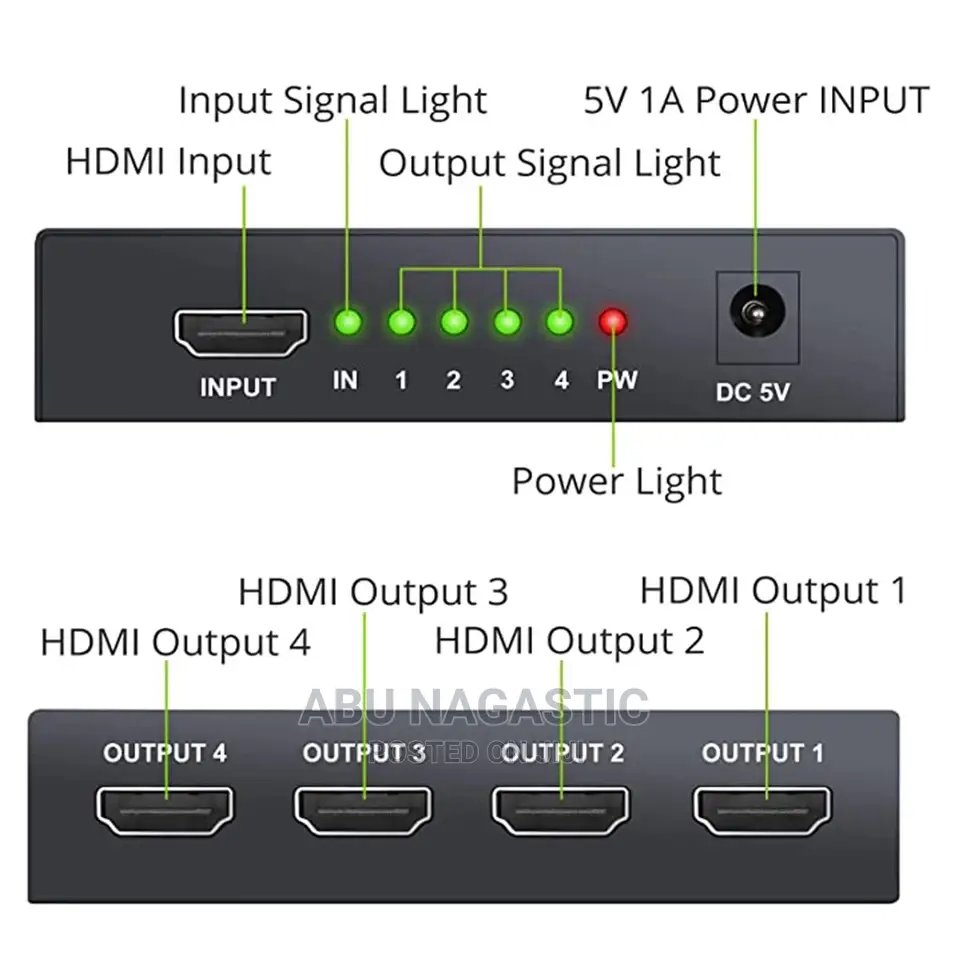 4k HDMI Splitter 4 Port