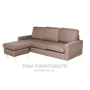 Sofa L-Shape (Brown/ Dark Grey/Black)
