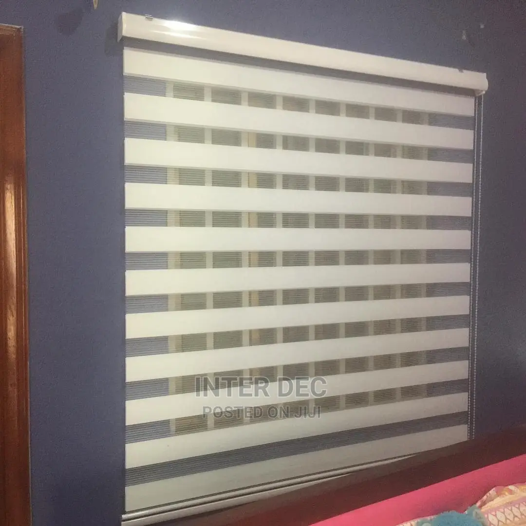 White Modern Blinds Curtains for Windows