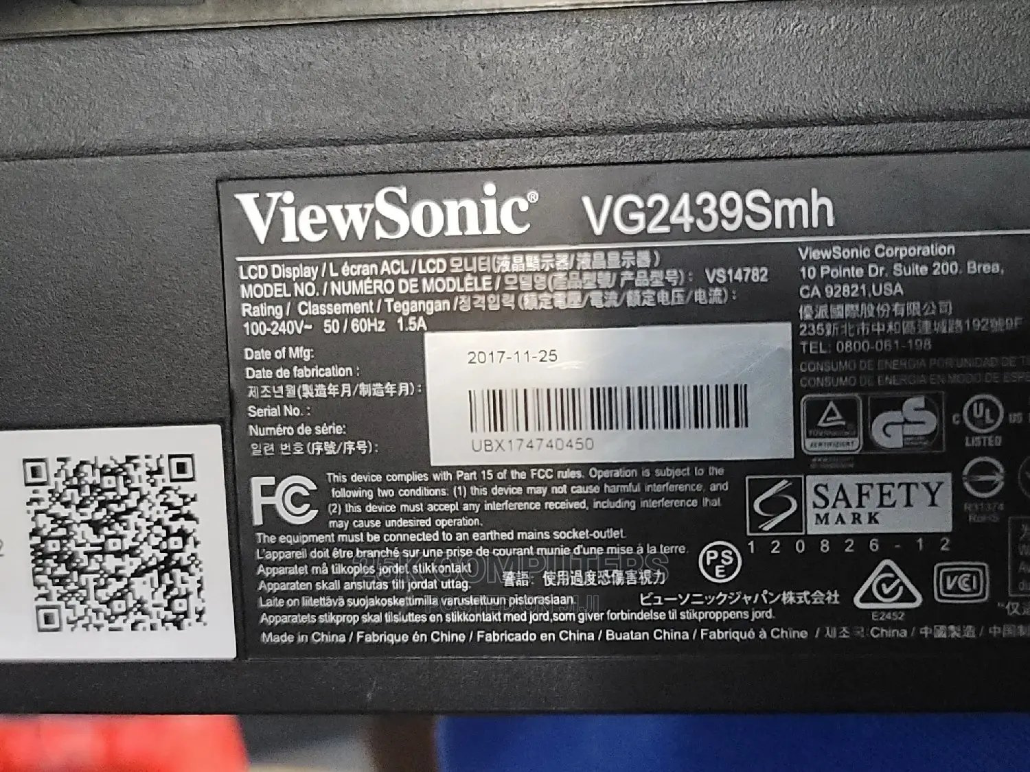 Viewsonic 24inch FHD Monitor