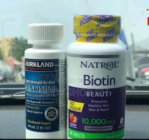 Beard and Hair Growth Combo Pack ( Biotin Plus Minoxidil)