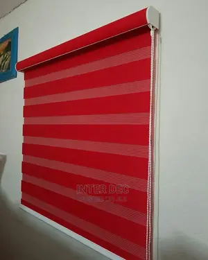 Red Zebra Curtains Blinds Customized Case