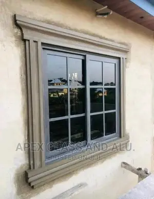 Aluminum Sliding Windows Gray Colour
