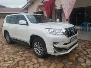 Car for Rent. Land-Cruisers Prado White for Rent in Ghana