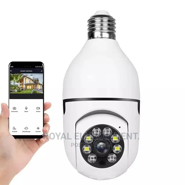 3mp Cctv Light Bulb Ptz Camera 1080p