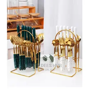 24pcs Luxurious Cutlery Set + Stand