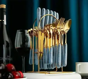 24pcs Luxurious Cutlery Set + Stand