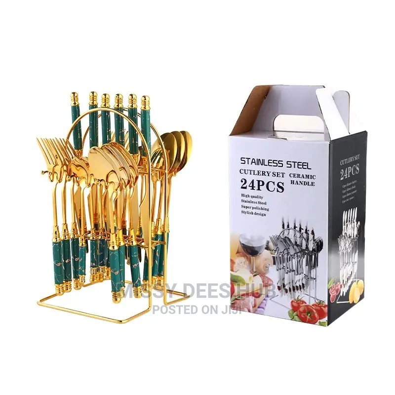 24pcs Luxurious Cutlery Set + Stand