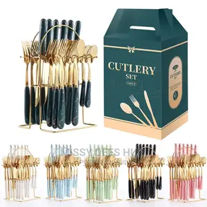 24pcs Luxurious Cutlery Set + Stand