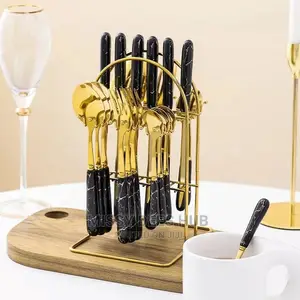24pcs Luxurious Cutlery Set + Stand