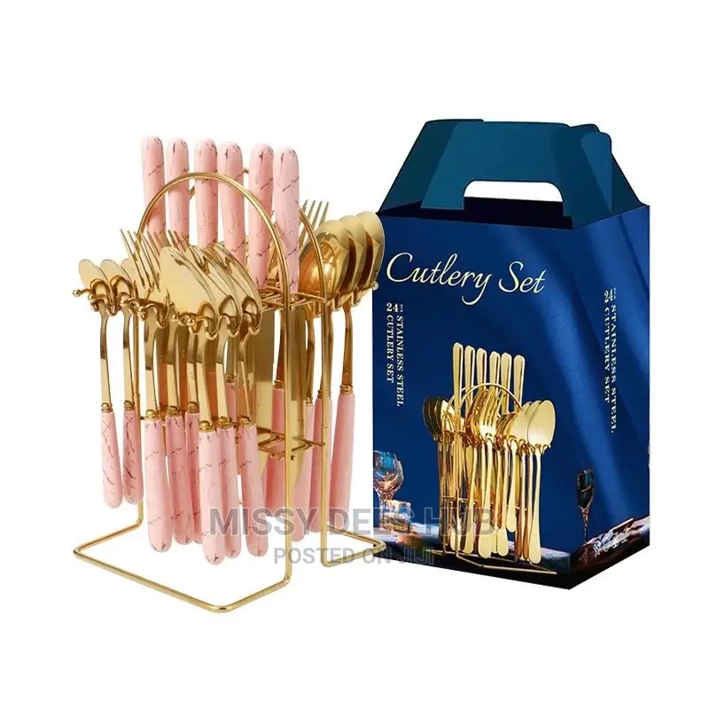 24pcs Luxurious Cutlery Set + Stand