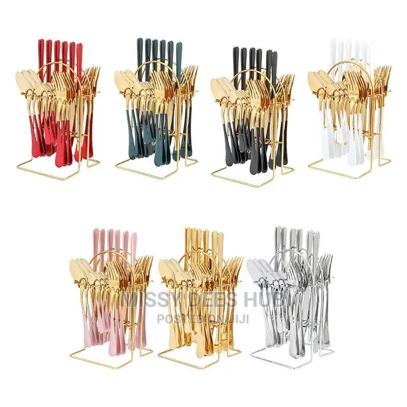 24pcs Luxurious Cutlery Set + Stand