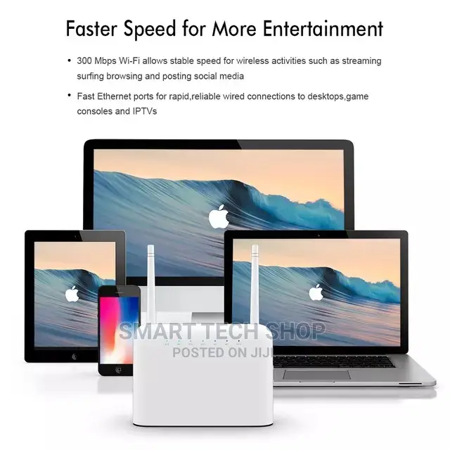 VEMO 4G Universal 4G Router, 32 Users, 20hr Batt, 300mbs