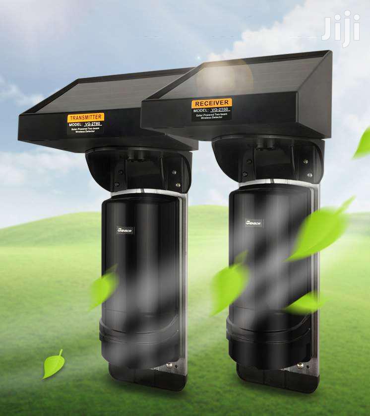 Wireless Solar Powered Infrared Perimeter Security Beam Detectors