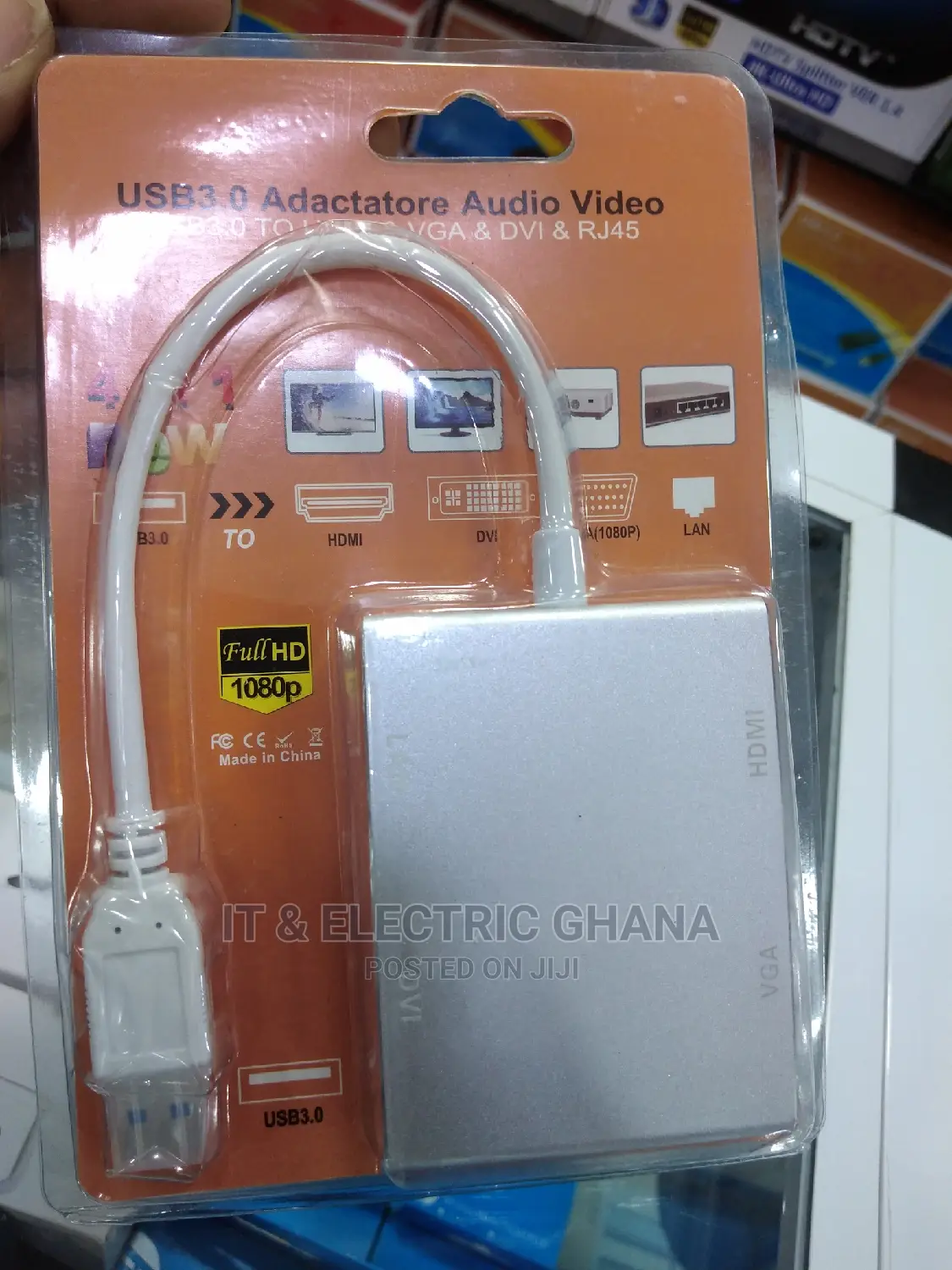USB 3.0 to Hdmi/Vga /Dvi /Lan Adapter