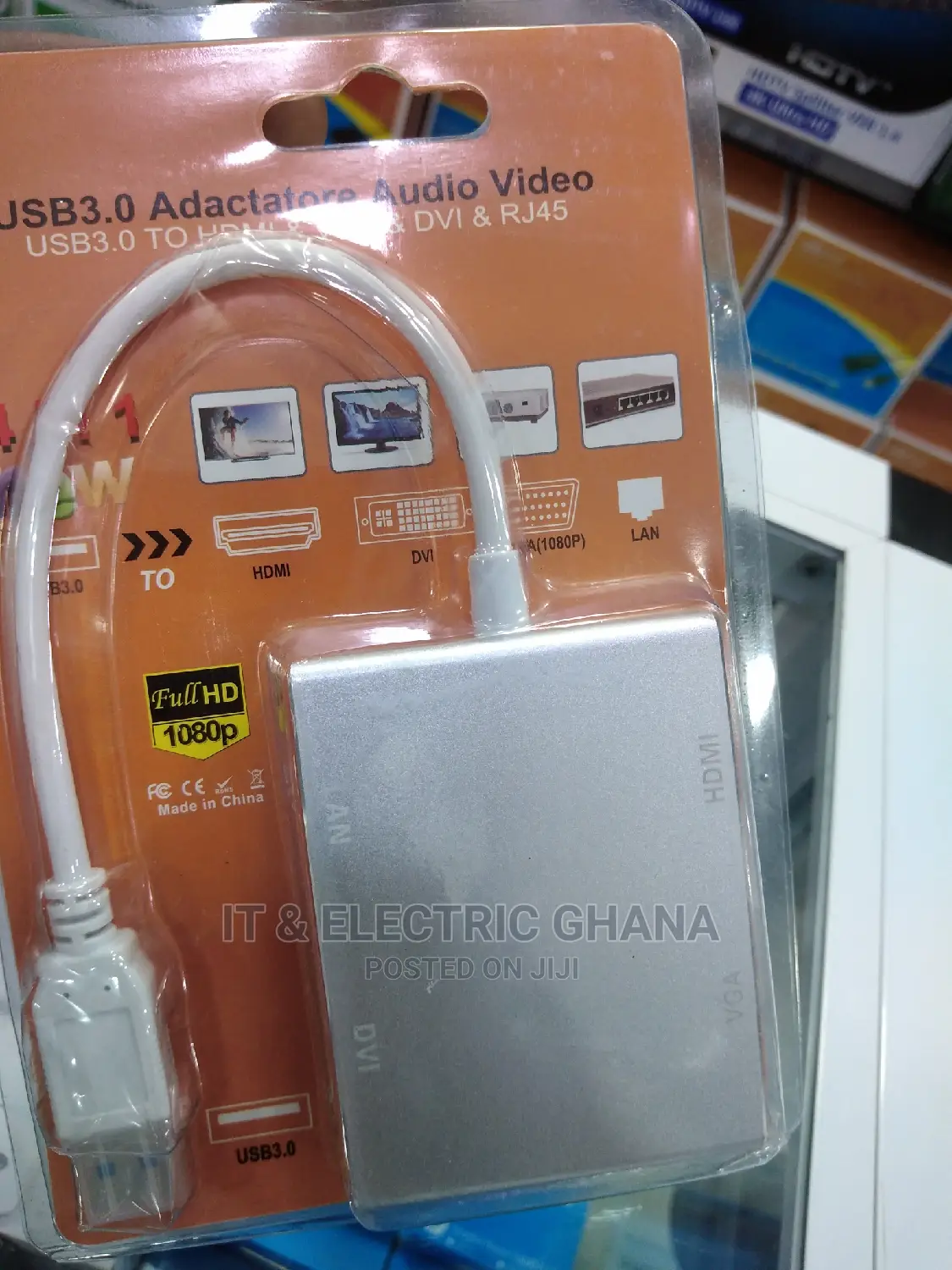 USB 3.0 to Hdmi/Vga /Dvi /Lan Adapter