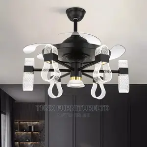 Ceiling Fan With Remote Control and Light Kit(Led)