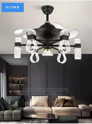 Ceiling Fan With Remote Control and Light Kit(Led)