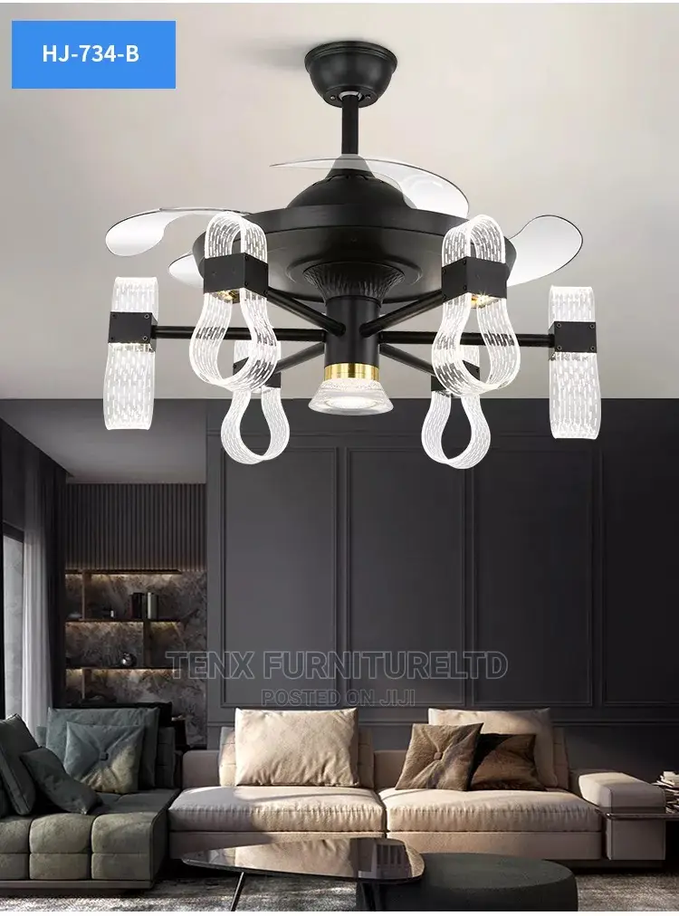 Ceiling Fan With Remote Control and Light Kit(Led)