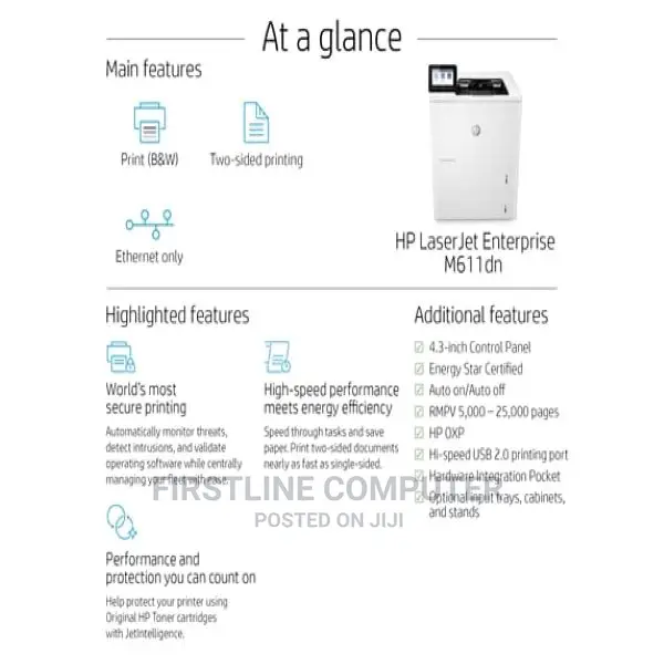 HP Laserjet Enterprise M611dn