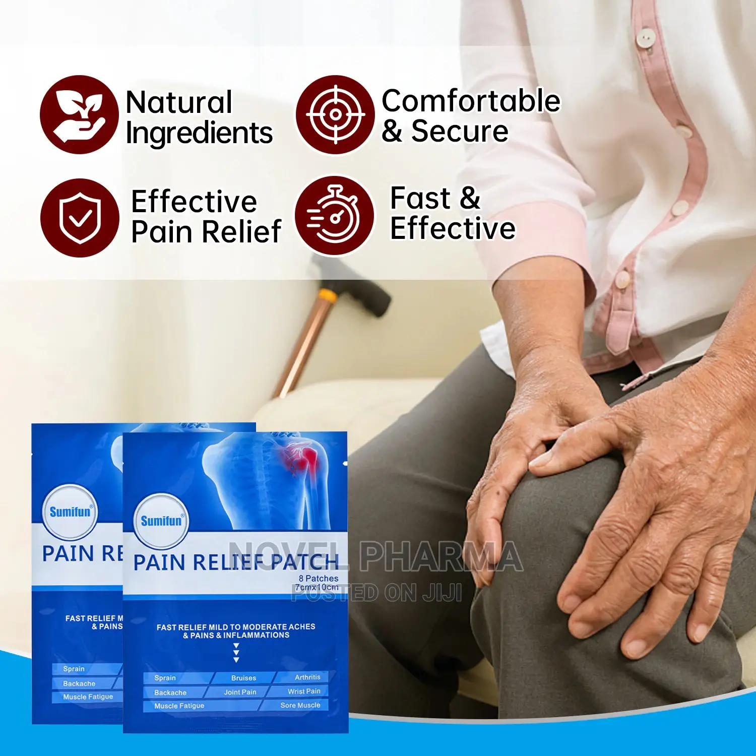Pain Relief Patch - (8pcs/Bag)