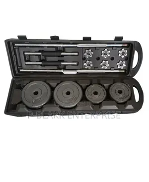 50kg Cast Iron Dumbbell and Barbell Set