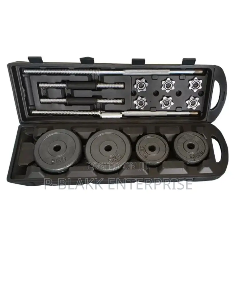 50kg Cast Iron Dumbbell and Barbell Set