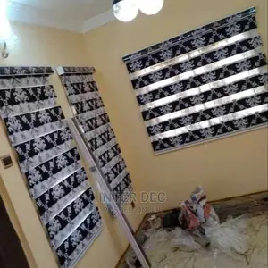 Beautiful Flower Design Curtains Blinds